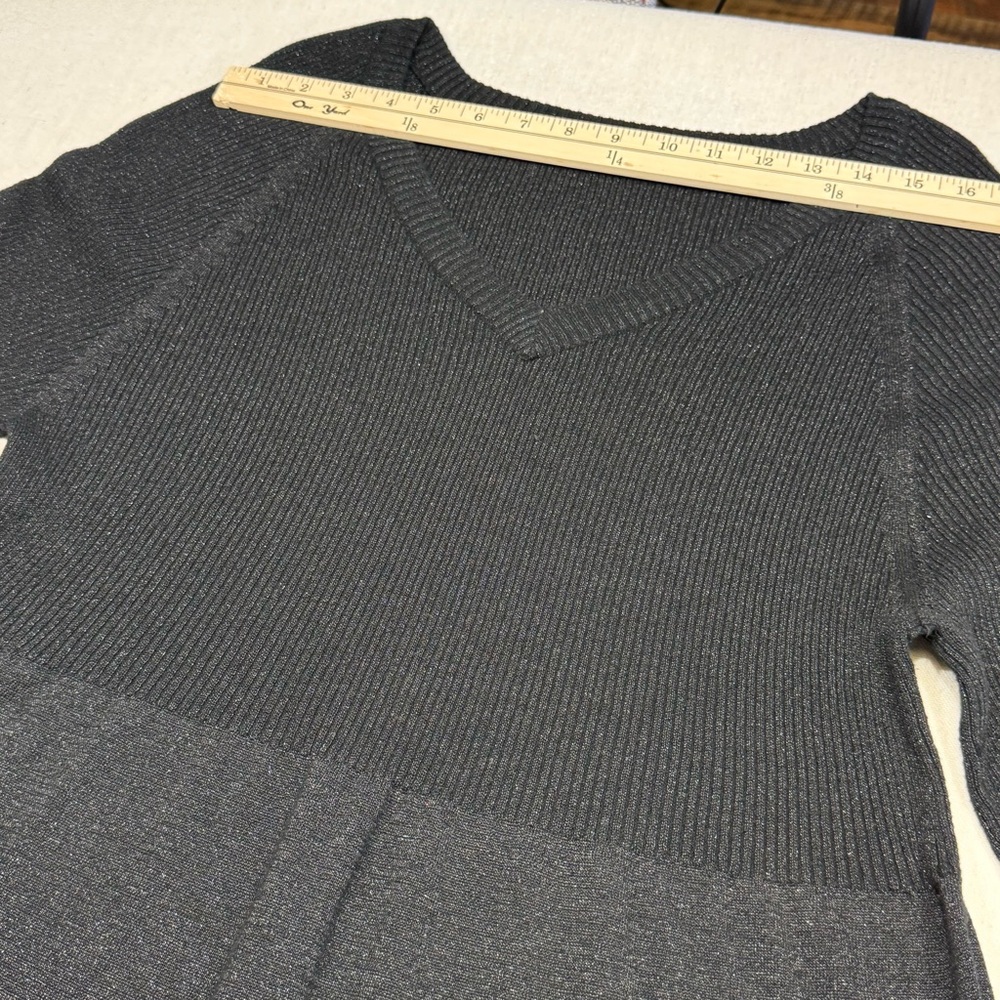 Cato Woman Black Ribbed Sweater - Size 22/24W - Picture 9 of 16